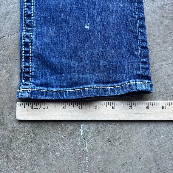 VINTAGE MISS ME MIDRISE BOOTCUT JEANS Y2K GLITTER 26X32 - Picture 6 of 6